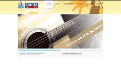 Desktop Screenshot of bonitafm.com.br